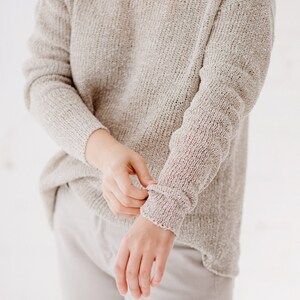 natural linen sweater