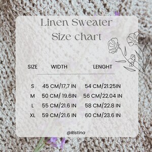 chunky linen sweater