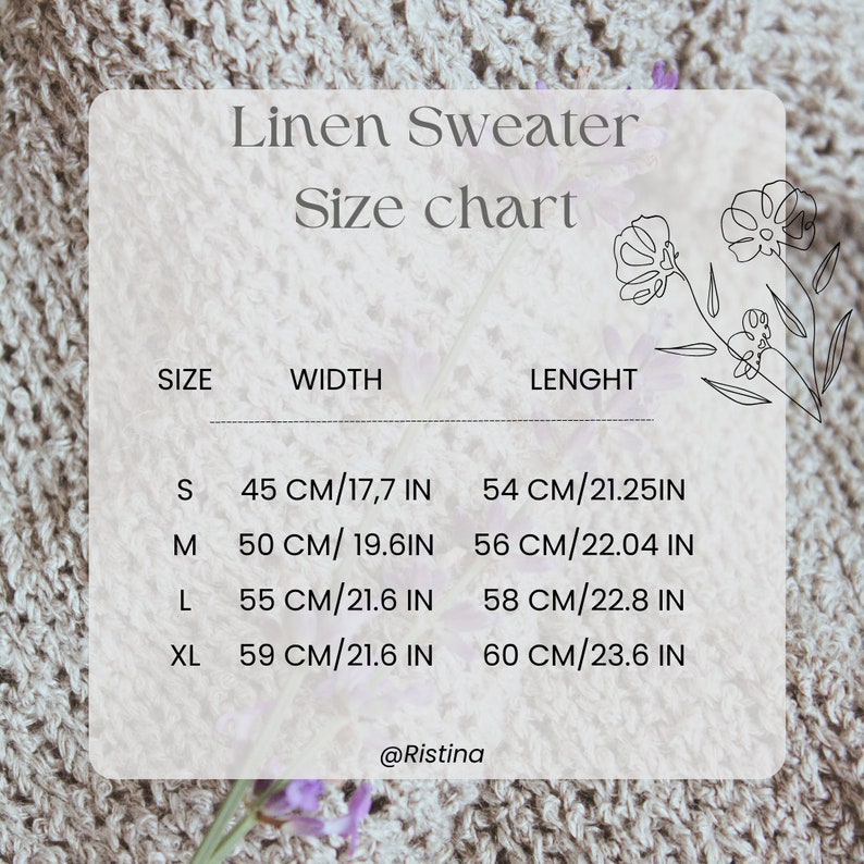 chunky linen sweater