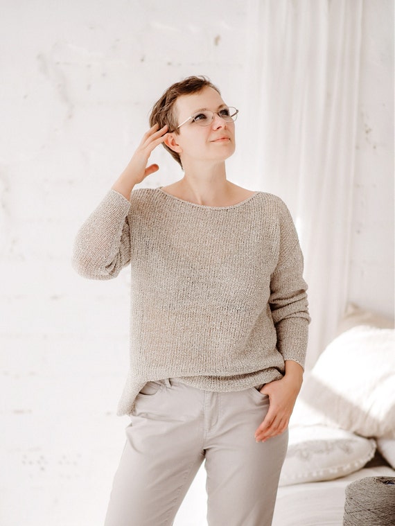 Linnen trui dames deals
