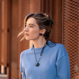 Soft Merino Wool Knit Sweater, Women&#39;s Jumper, Warm Wool Pullover for Autumn and Winter