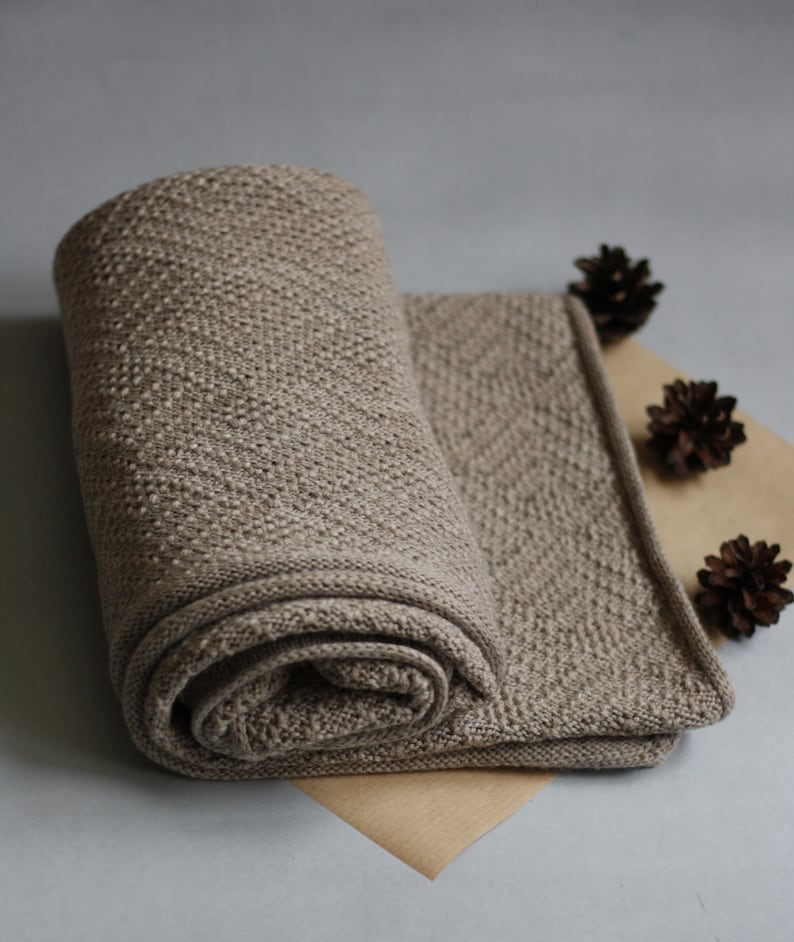 Pure Merino Wool Baby Blanket Newborn Swaddle Wrap Etsy