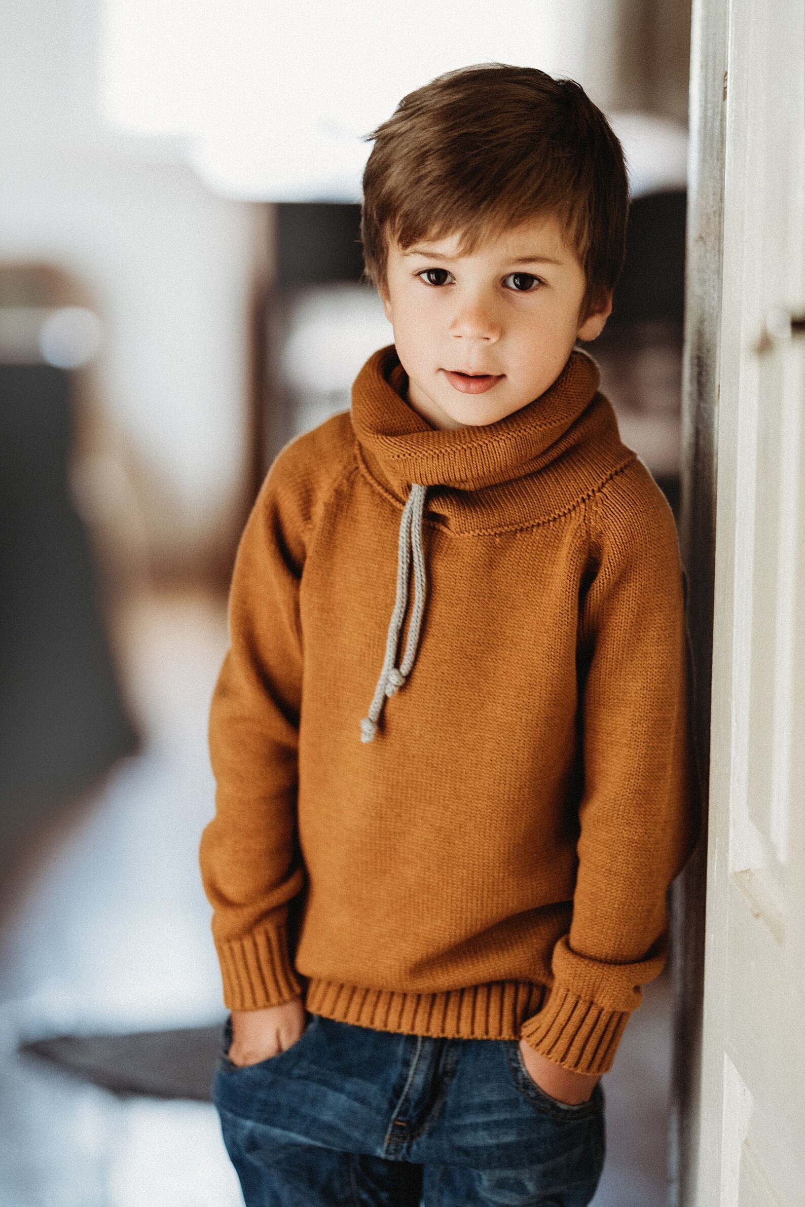 Merino Wool Sweater Toddler Turtleneck Knitted Jumper Etsy