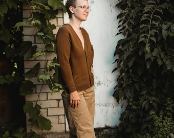 Merino Wool Cardigan Sweater: Lightweight Knit Button-Down