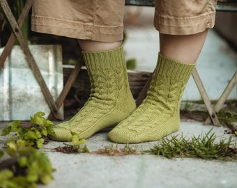 Wool Socks, Boot Socks, Unisex Soft Organic Wool Socks, Christmas Gift