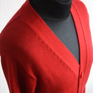 Button up Cardigan, Merino Wool Sweater, Casual Cardigan image 7