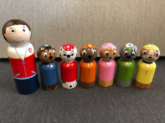paw patrol peg dolls