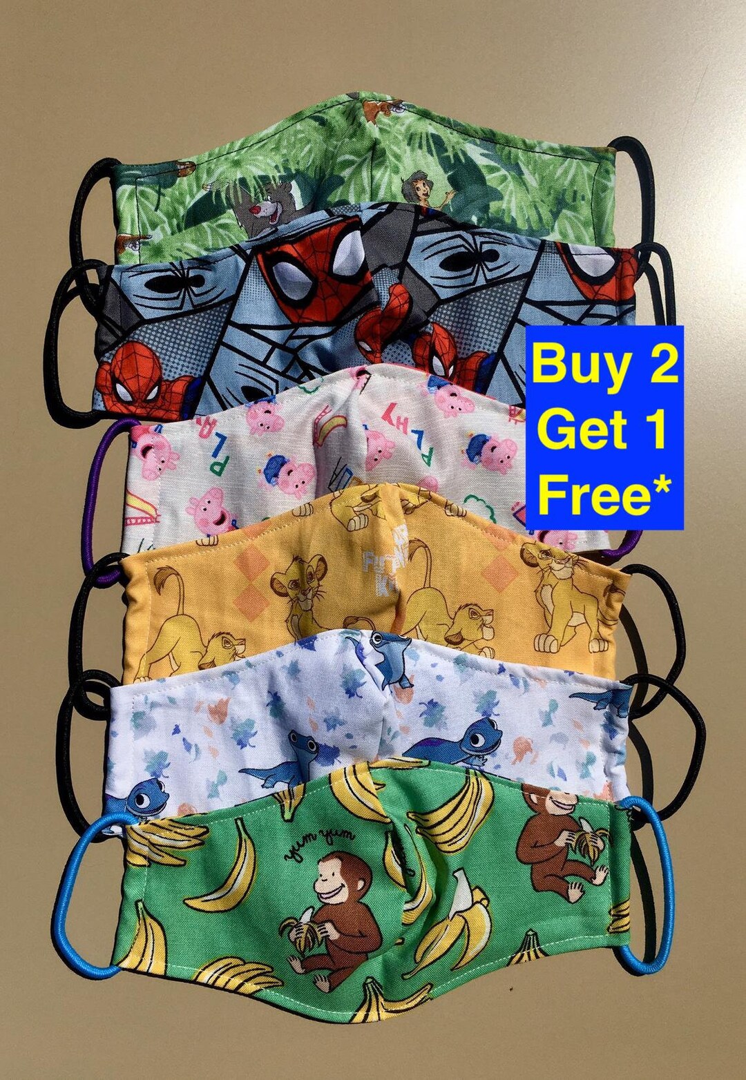 Kids Face Mask Toddler Face Mask Reusable Washable Mask Etsy