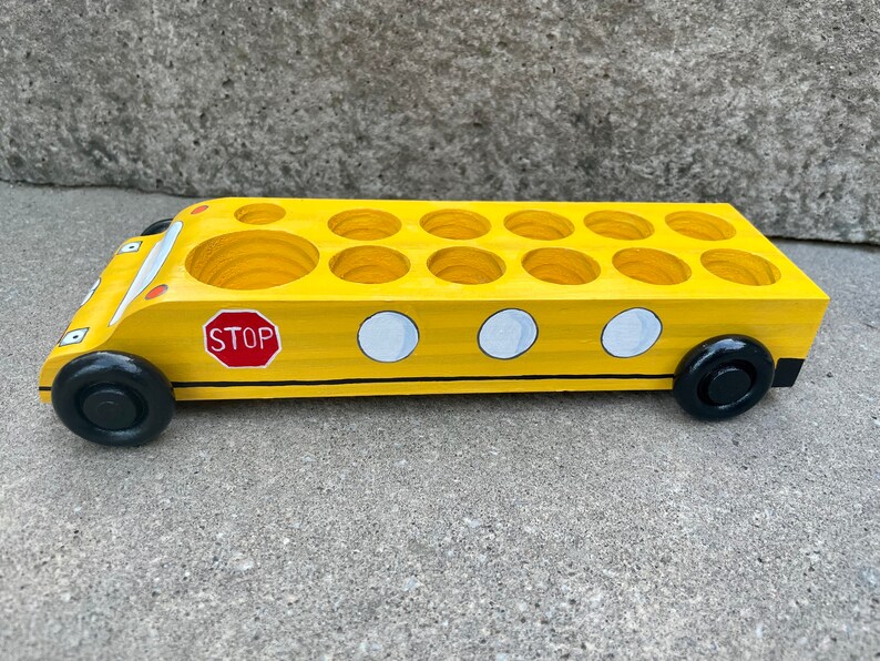 Magic School Bus Handpainted Wooden Peg Doll Toys with or without Bus image 8