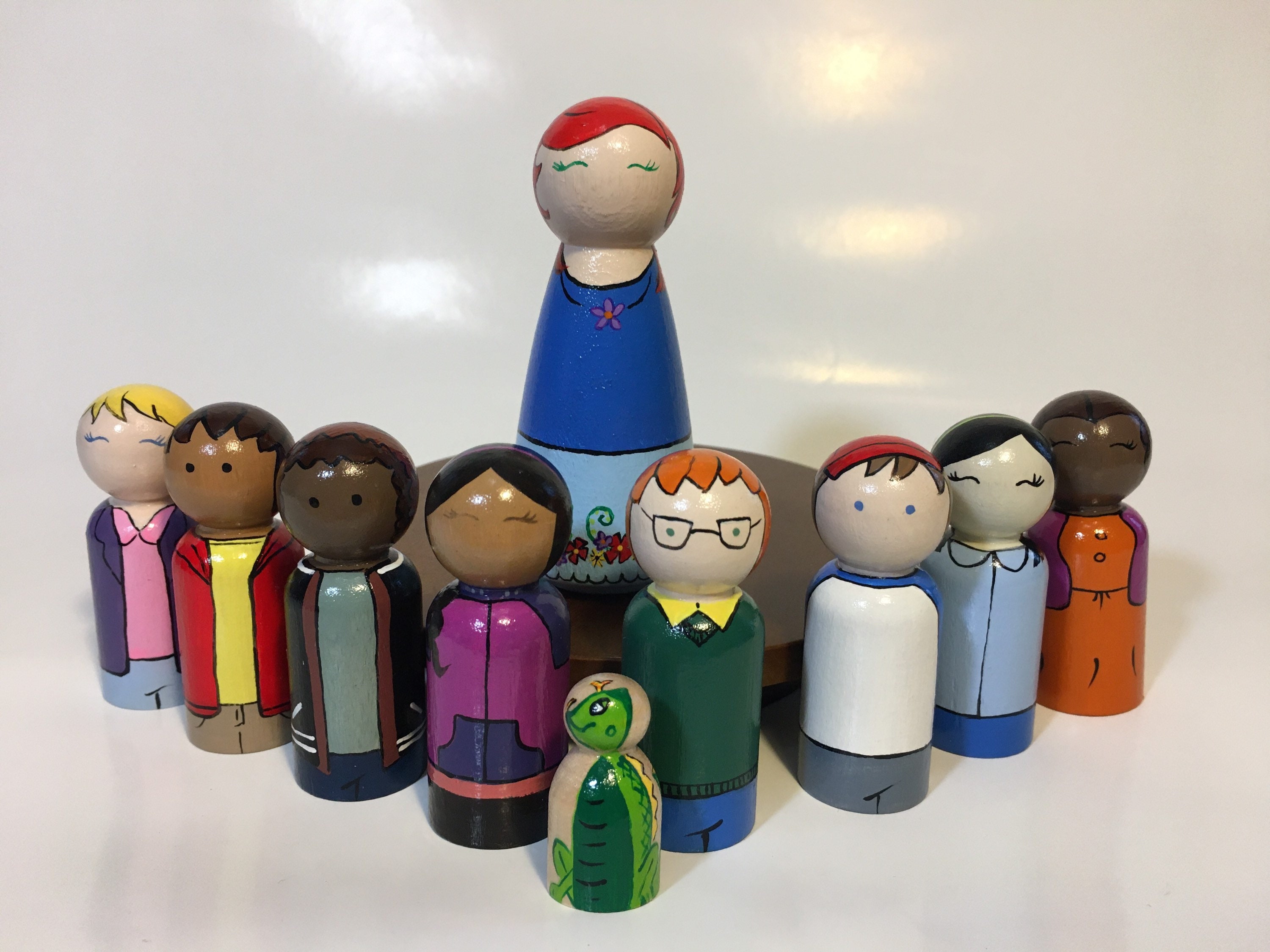 The Magic School Bus RIDES AGAIN Handpainted Wooden Peg Doll Toys With or Without Bus Etsy Australia