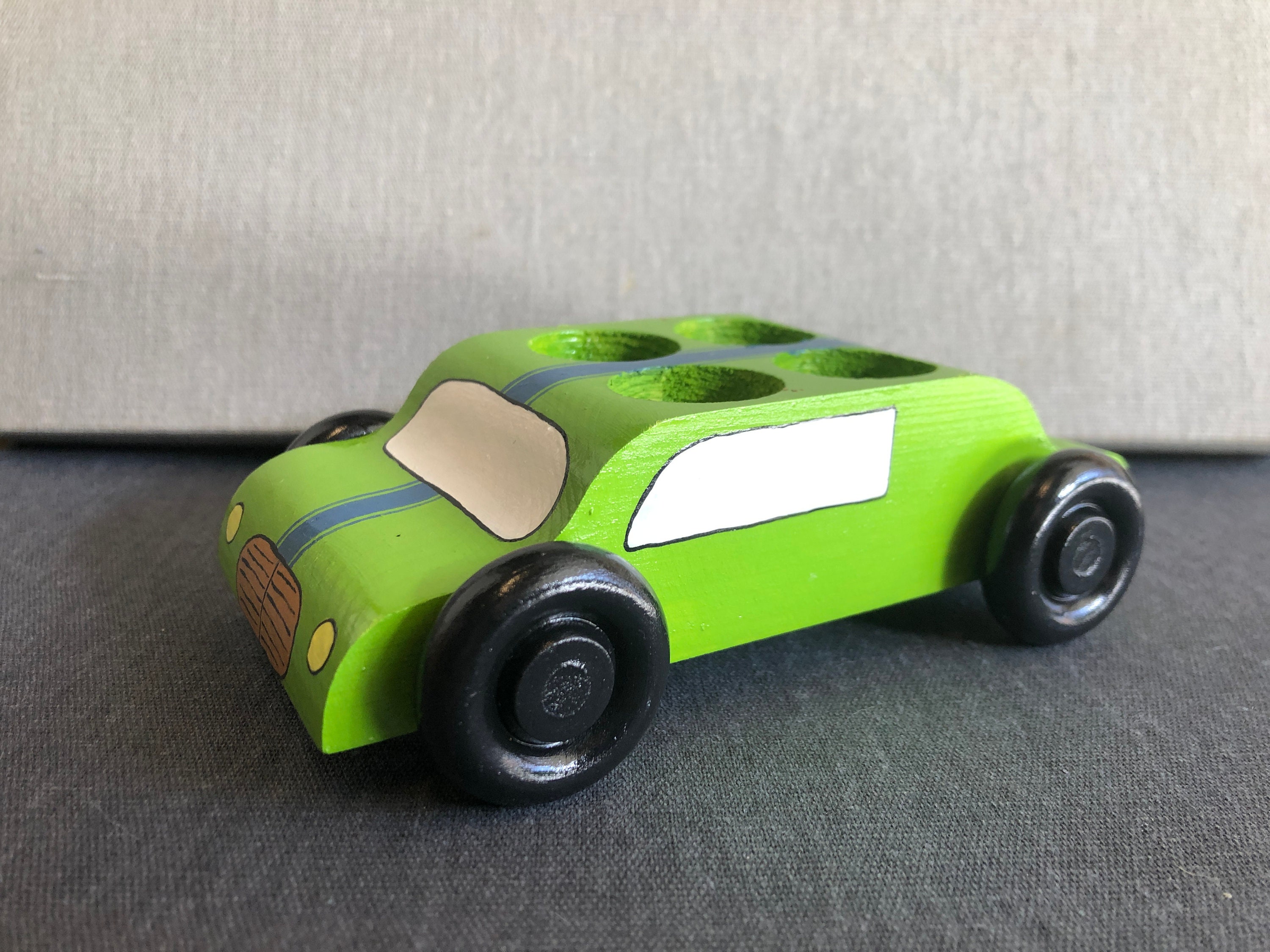 Handpainted Wooden Peg Doll Toy Car With or Without Peg Dolls - Etsy