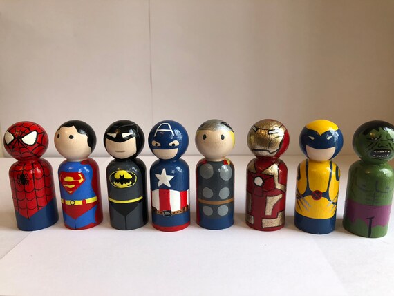 marvel peg dolls