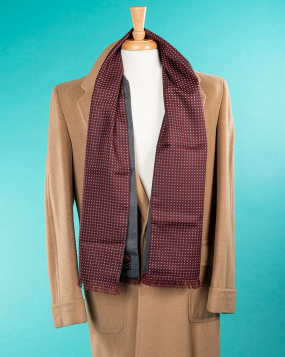 Robert Talbott Burgundy Foulard Scarf