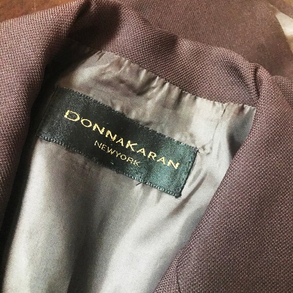 Vintage 1990s Donna Karan Brown Jacket - image 5