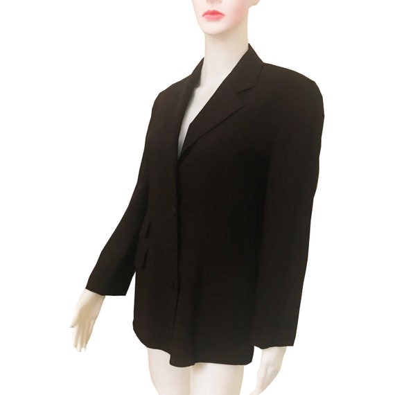 Vintage 1990s Donna Karan Brown Jacket - image 3