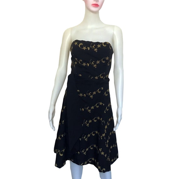 betsey johnson strapless dress