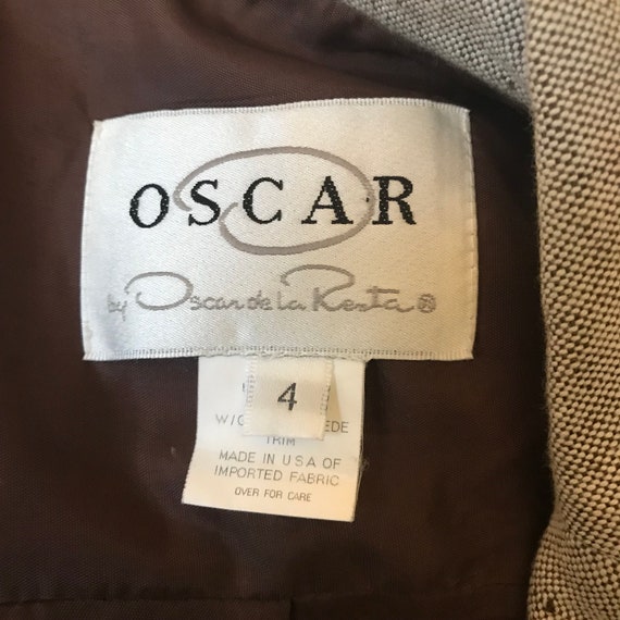 Vintage 1990s Oscar de la Renta Gray Jacket - image 4