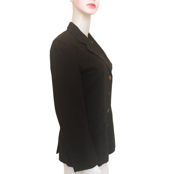 Vintage 1990s Donna Karan Brown Jacket - image 4