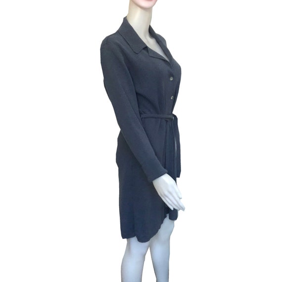 Vintage 1970s Pierre Cardin Blue Sweater Dress - image 3