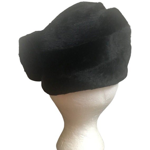 Vintage 1960s Michael Terres Black Felt Hat - image 2