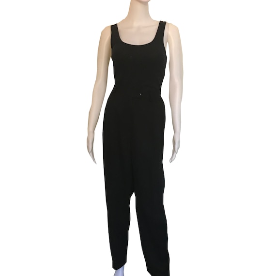 Vintage 1980s Black Halston Dress Pants