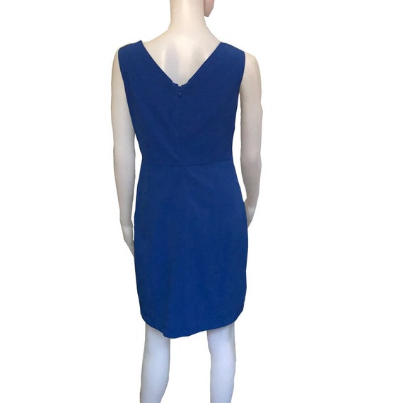 Vintage 1990s Cobalt Blue Embellished Sleeveless … - image 4