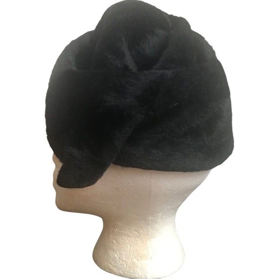 Vintage 1960s Michael Terres Black Felt Hat - image 3