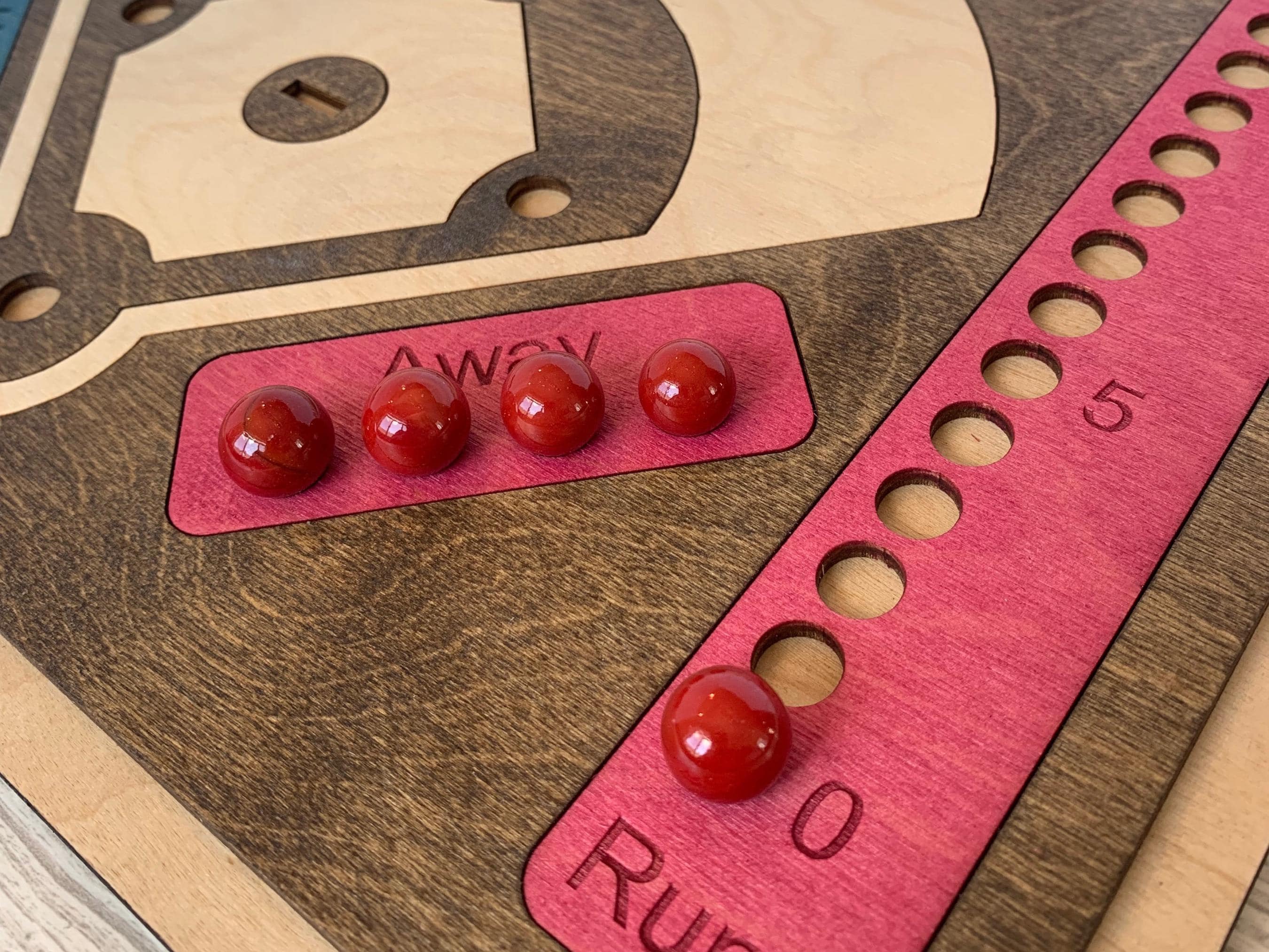 Baseball Dice Game wooden board game, family board games, family game nights, games for adults, baseball lovers