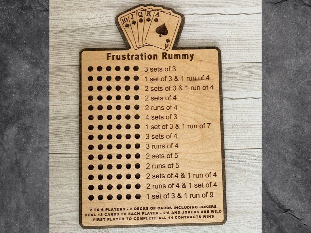 Frustration Rummy, Marble and Card Game, Family Games Night, Phase 10 ...