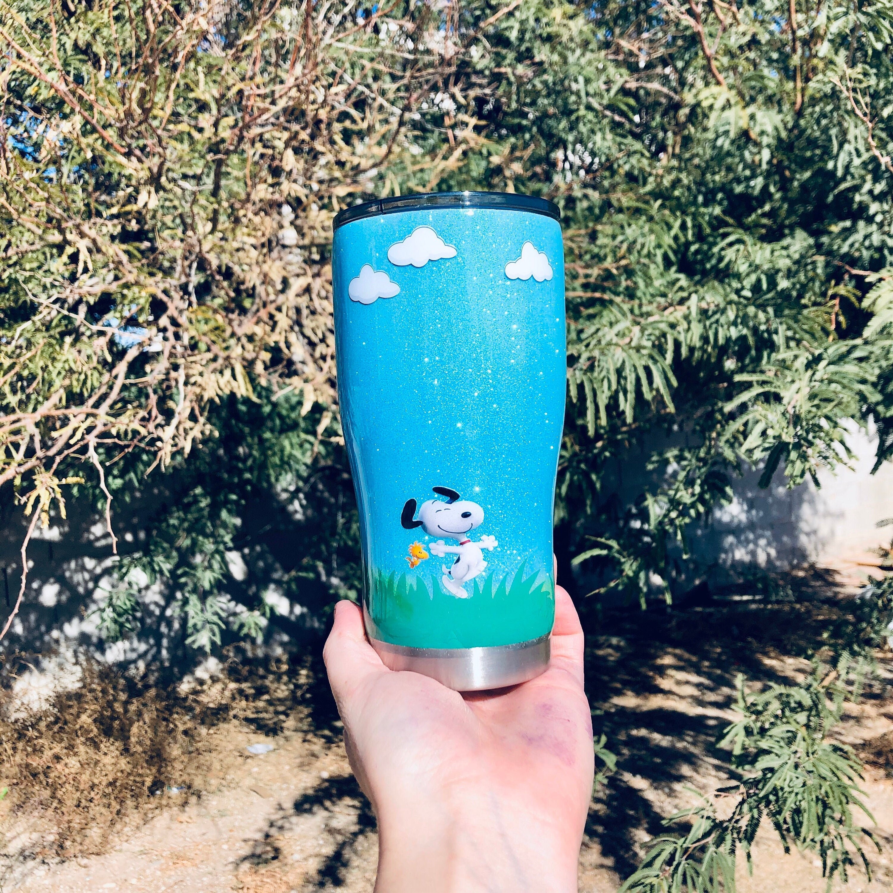 Spring Snoopy Tumbler Snoopy Seasons Woodstock Tumbler Etsy