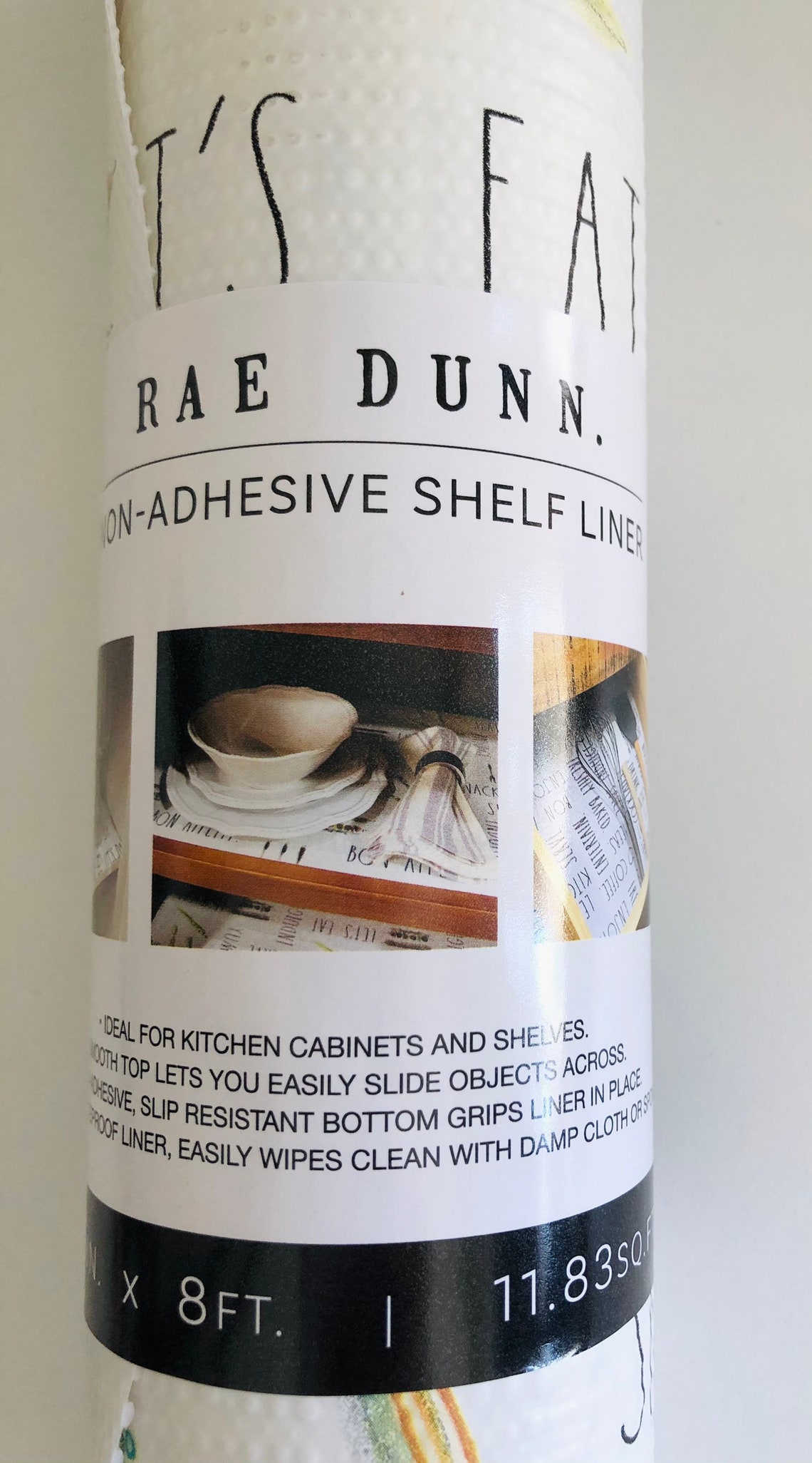 Rae Dunn non adhesive shelf liner roll 17.75 inches x8 ft Etsy