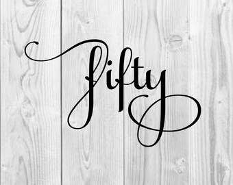 Download 50th birthday svg | Etsy