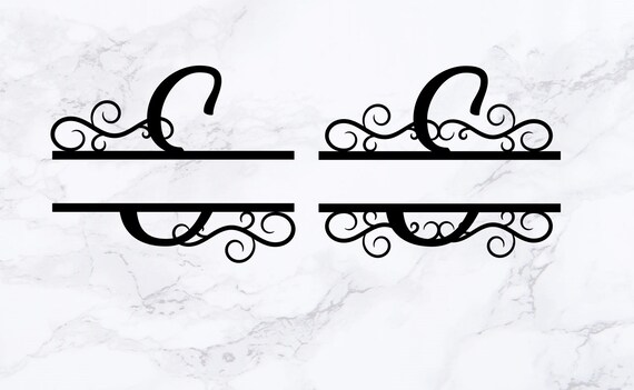 Download Clip Art Split Monogram Letter F File Svg Dxf Cutting File For Cameo Cricut Silhouette Wedding Cutting File Wedding Svg Art Collectibles