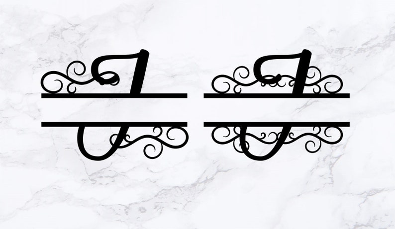 Download Clip Art Split Monogram Letter F File Svg Dxf Cutting File For Cameo Cricut Silhouette Wedding Cutting File Wedding Svg Art Collectibles