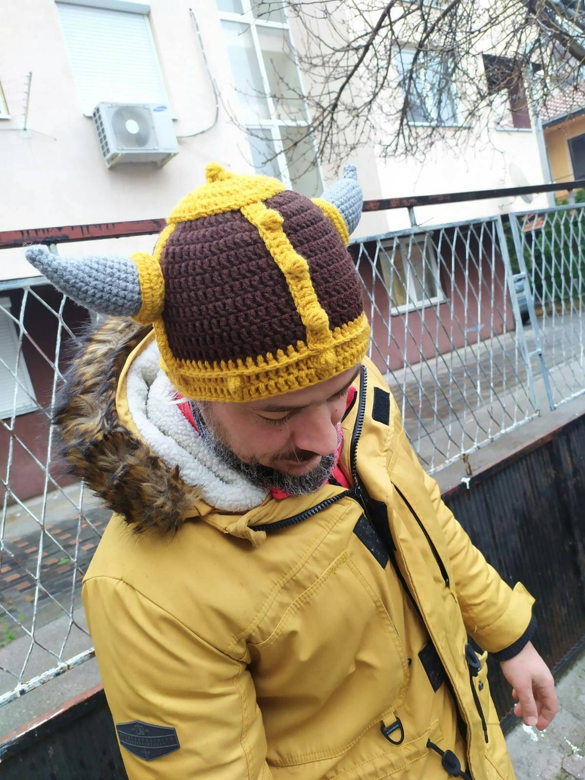 Cappello Multicolor Con Pon Pon E Paraorecchie Da Uomo - Foto 7