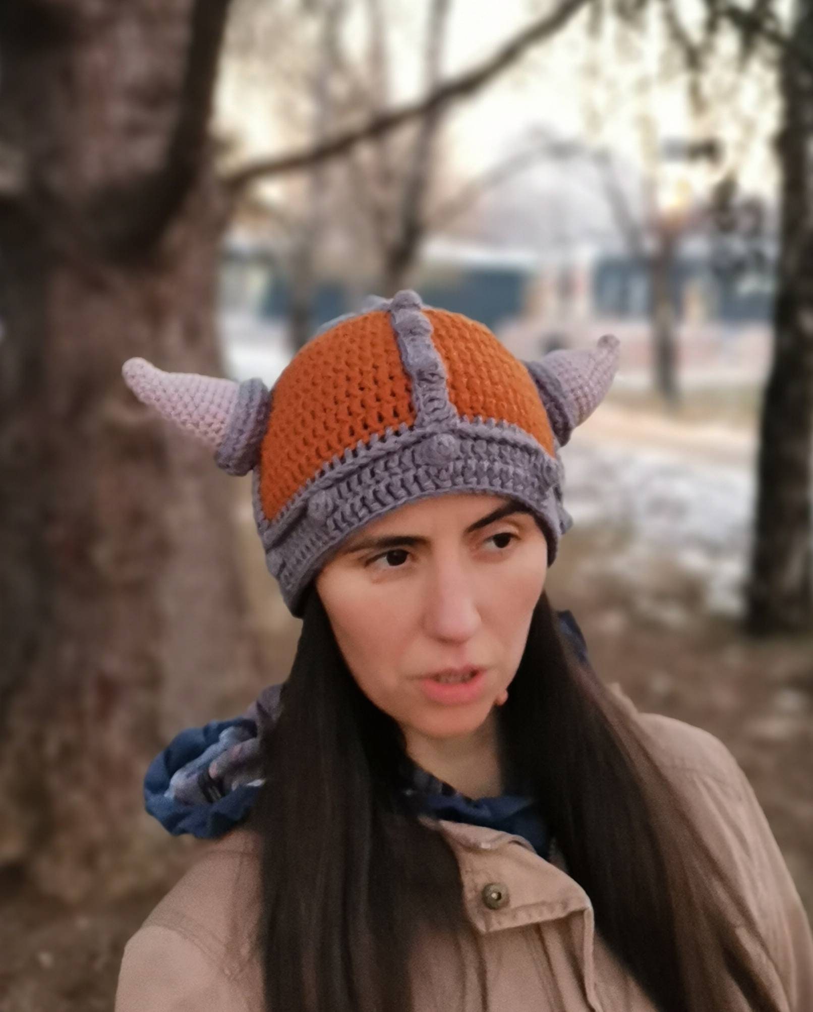 Crochet Viking Helmet Beanie Hat /helmet Hat for Boys and Girls