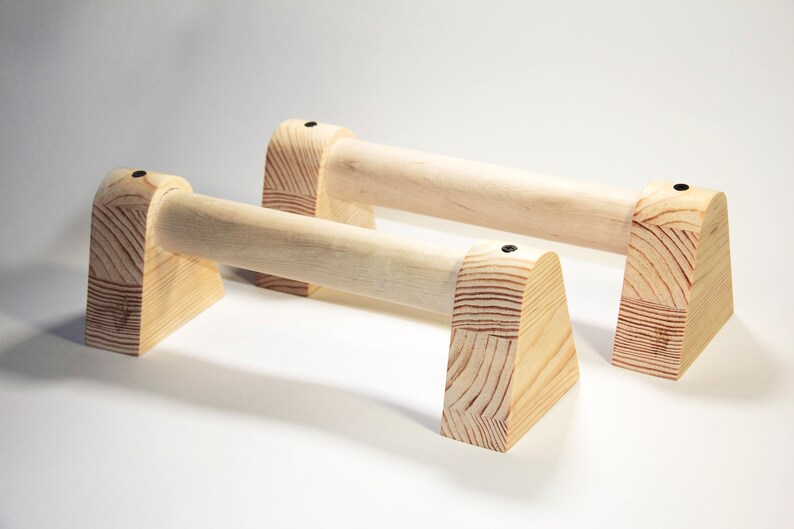 Mini Wooden Parallettes bars Natural for yoga gymnastics Etsy