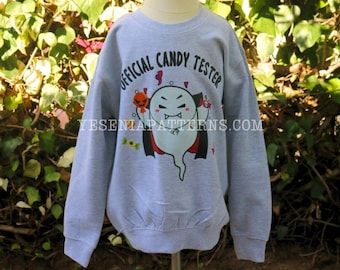 Official Candy Tester Boo Ghost Candy crewneck kids Sweater