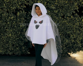Spooky Vampire Floating Ghost Poncho Cape Costume Toddler Halloween