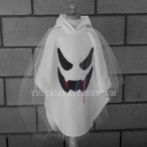 Spooky Bloody Floating Ghost Poncho Cape Costume Toddler