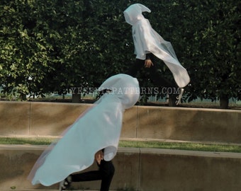 Spooky Vampire Floating Ghost Poncho Cape Costume Toddler Halloween