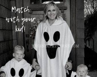 Happy Floating Adult Ghost Poncho - Halloween Costume - Halloween Poncho