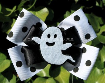 Happy Floating Ghost Hairbow
