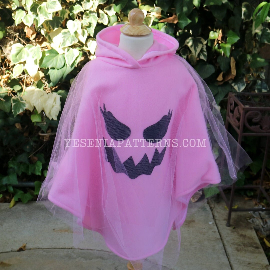 Pink Ghost Poncho Costume for Kids Pink Ghost Poncho Costume for Kids