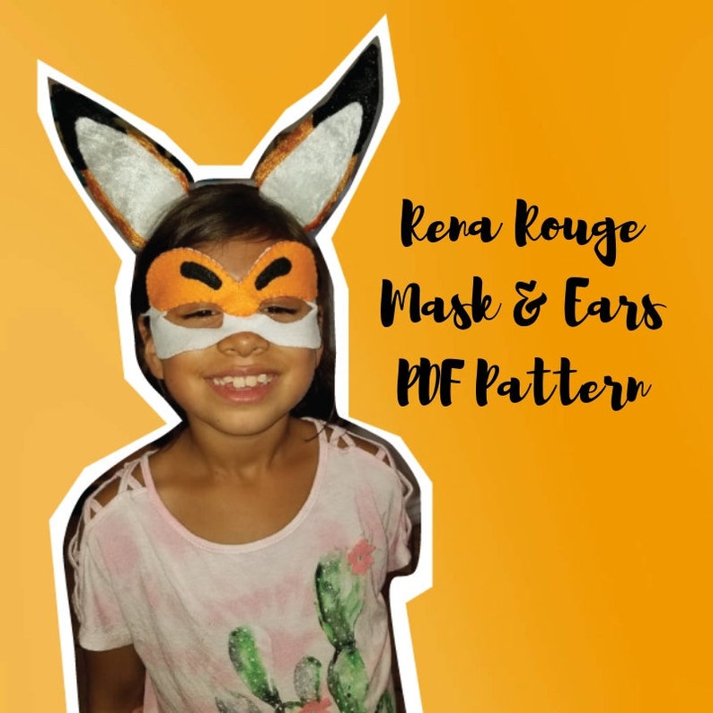 Miraculous Rena Rouge Mask &amp; Ears Pattern | Etsy