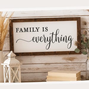 Modern Farmhouse Family Sign | Hand-Painted Rustic Wall Art | Custom Wood Entryway Decor | Housewarming