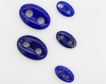 Natural lapis lazuli-patterned seafaring knit