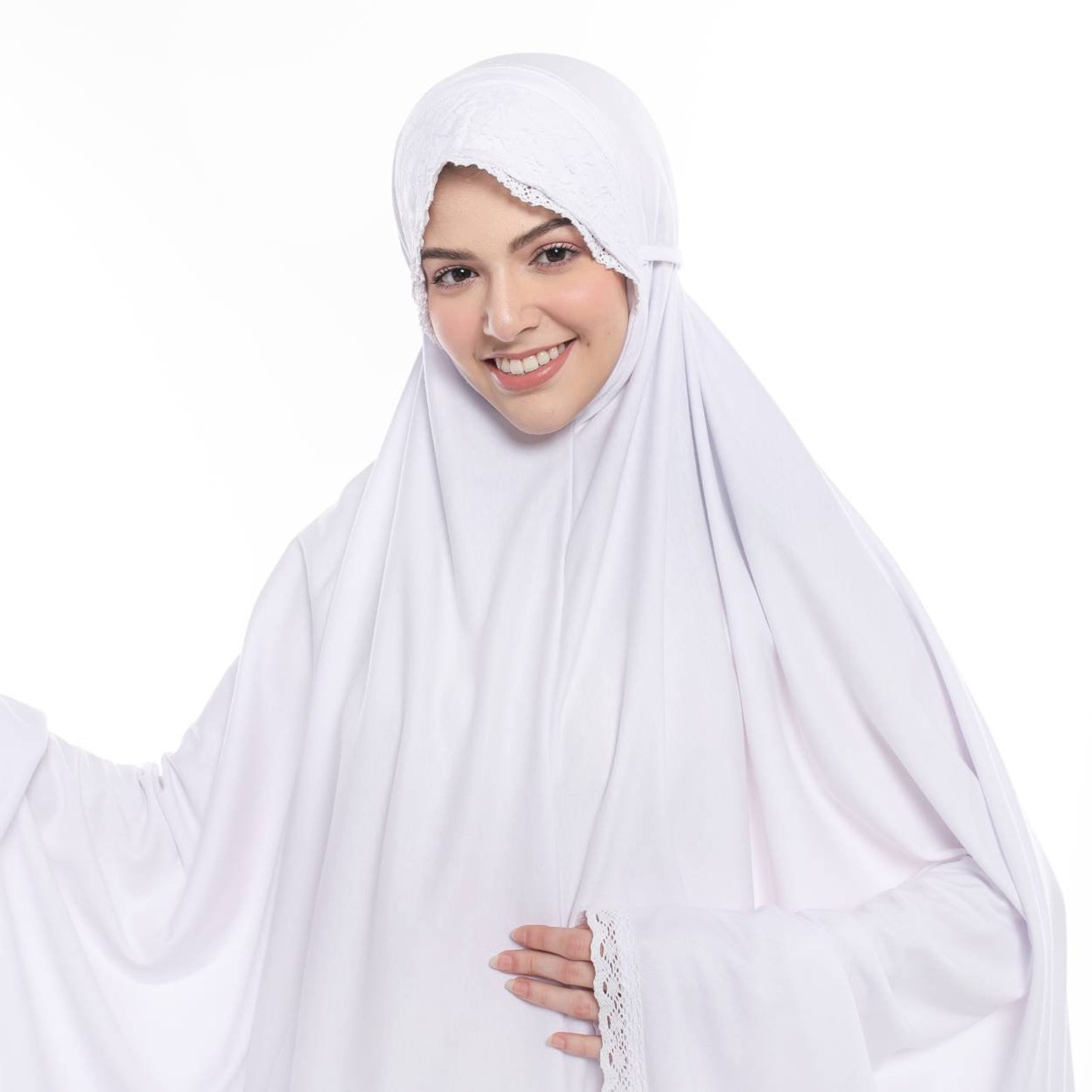 Prayer Clothes Islamic Salah Khimar Cover Salah Umrah Hajj Long Hjab