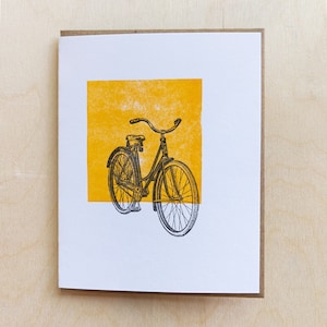 carte de vœux vintage Bicycle