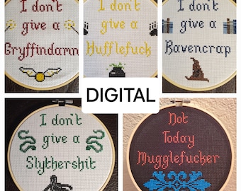 Wizard School Cross Stitch Collection, Patterns Only
